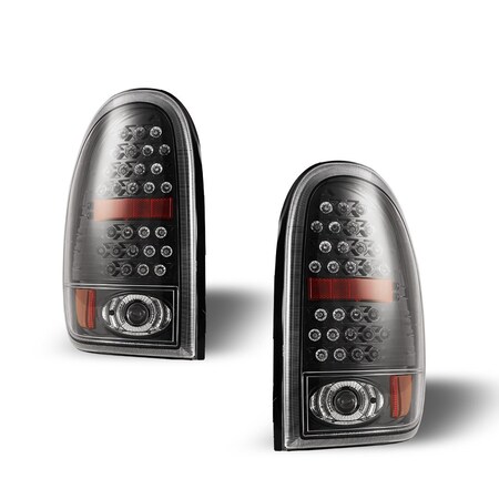 Winjet Led Tail Lights - Gloss Black / Smoke CTWJ-0013-GBC